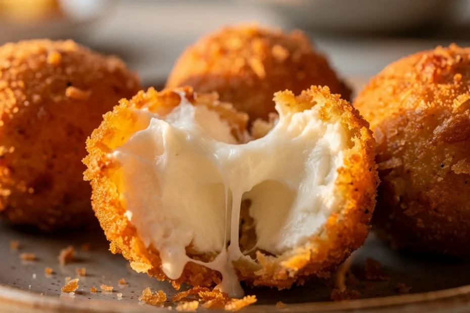 Bocconcini di mozzarella fritti che restano filanti dentro e asciutti fuori