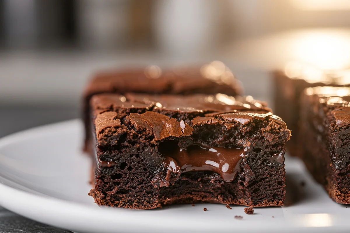 Brownies leggeri che restano umidi senza burro