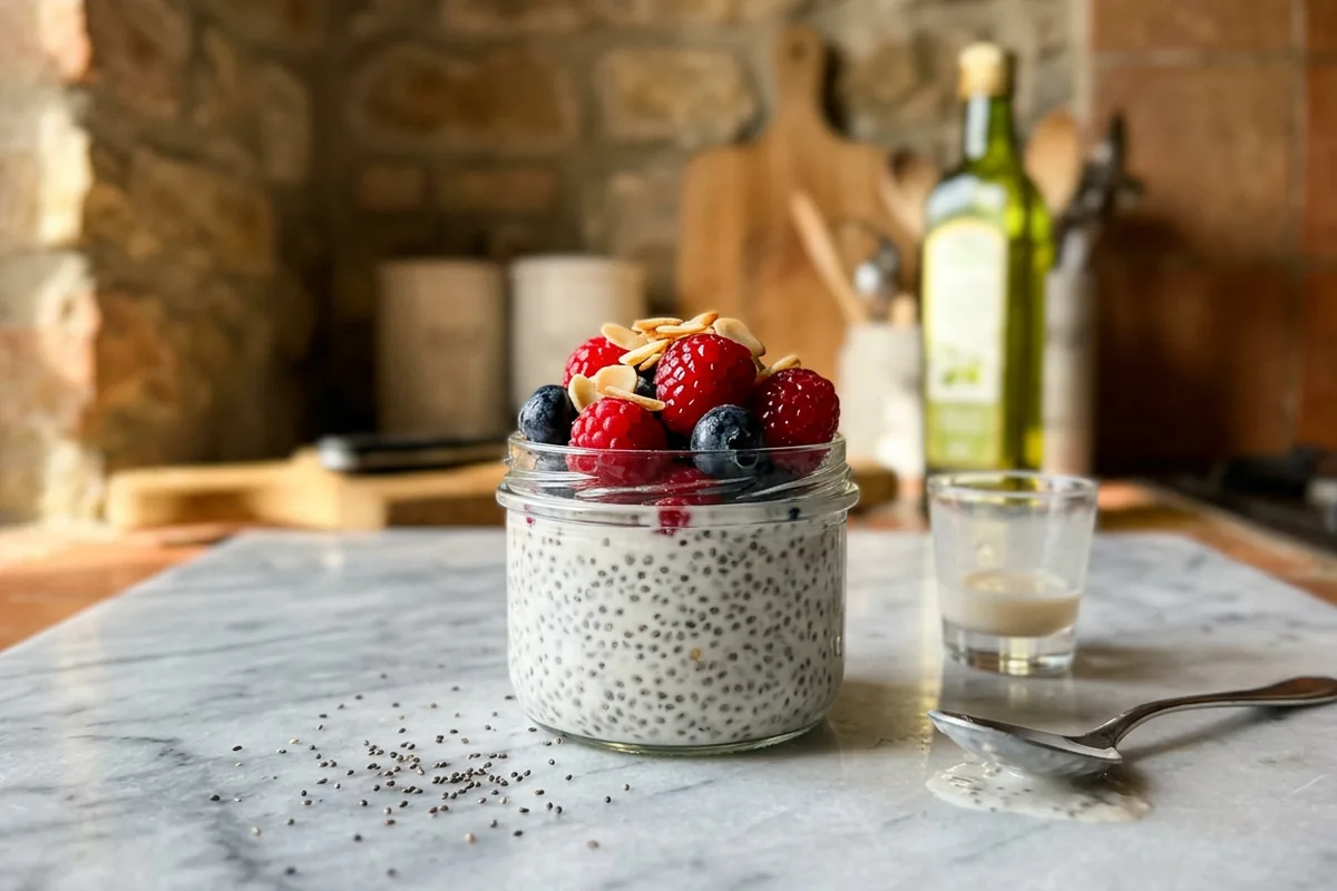 Budino di chia e latte di mandorla morbido ogni volta: il segreto che non ti dicono