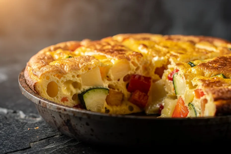 Frittata svuotafrigo soffice e saporita con ingredienti dimenticati