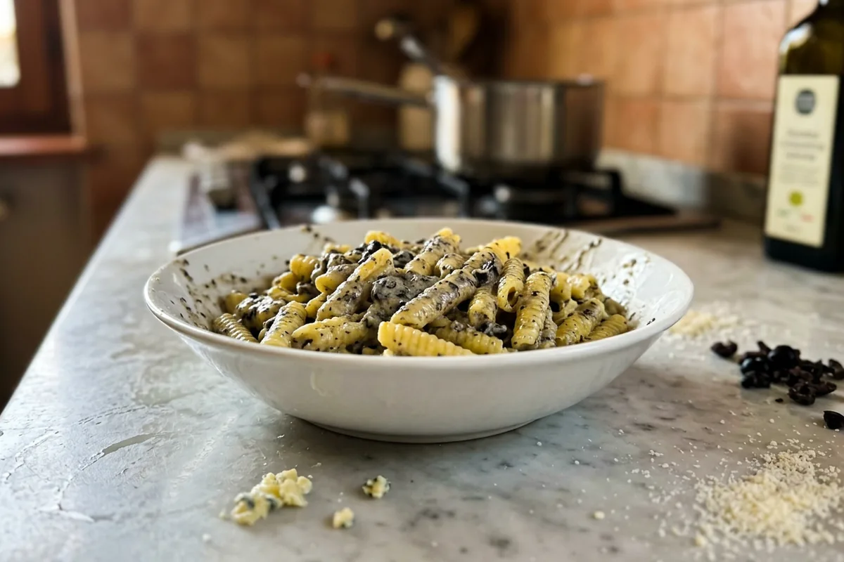Pasta alla cenere cremosa senza panna: il segreto è tutto nei tempi del formaggio