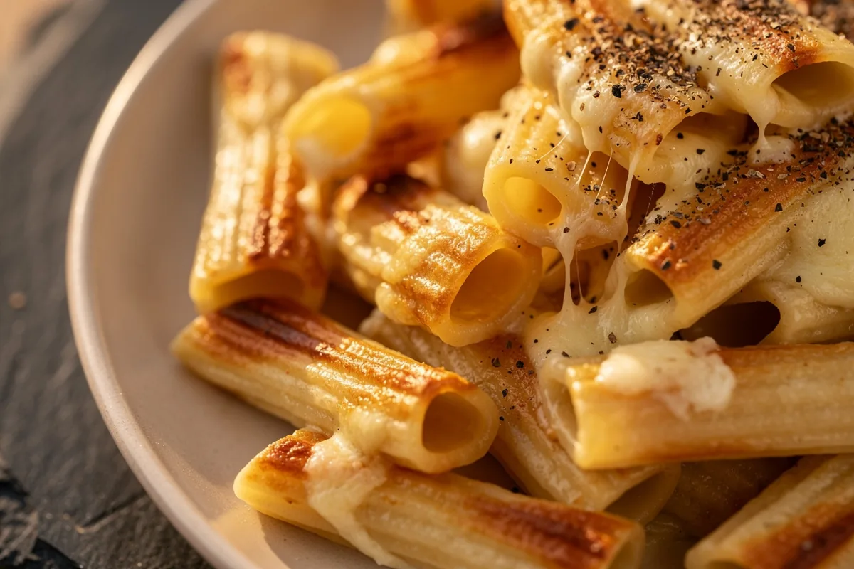 Pasta cremosa con avanzi di formaggio che non vuoi buttare