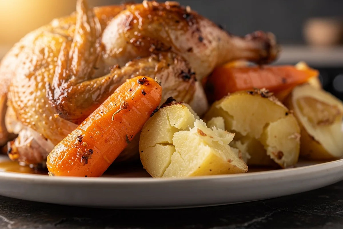 Pollo al forno veloce con contorno già incluso