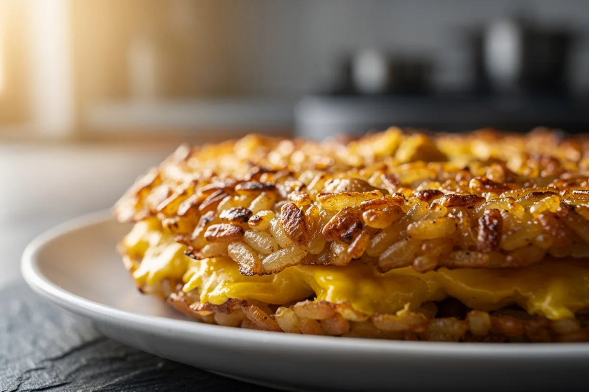 Riso al salto croccante che dà nuova vita agli avanzi