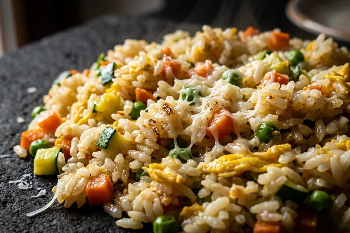 Riso saltato creativo che salva la cena in pochi minuti