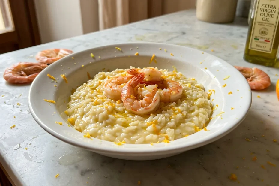 Risotto agli agrumi e gamberi di Sicilia: il segreto per un gusto cremoso senza panna