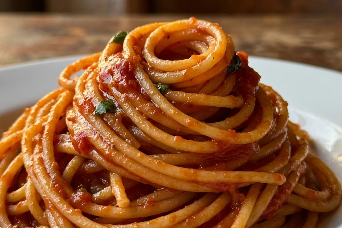 Spaghetti al pomodoro come in trattoria anche a casa