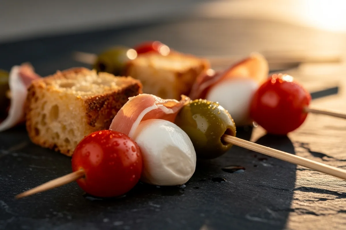Spiedini veloci da aperitivo: il trucco dell’ordine degli ingredienti che cambia il gusto