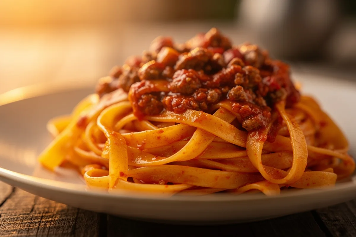 Tagliatelle al ragù come la domenica dalle nonne emiliane